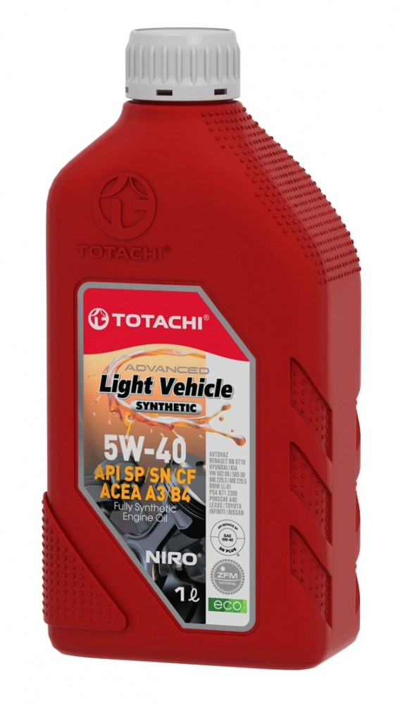 Моторное масло TOTACHI NIRO LV Synthetic SAE 5W-40 API SP, SN PLUS, SN ...