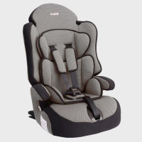 Детское автокресло "SIGER Прайм ISOFIX" KRES0148 серый, 1-12 лет, 9-36 кг, группа 1/2/3