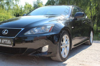 Накладки на передние фары (реснички) компл.-2 шт. для Lexus IS 250 2005-2010, глянец (под покраску)