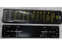 Рамка номерного знака силиконовая, черный, (SAK, арт.ACS-VNEL-RGN25, 2 шт)