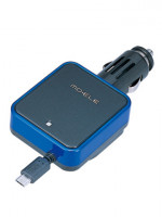 Зарядка для смартфона Micro USB Carmate Smatrphone Charger Micro USB 1.2A, автомобильная, черный-синий
