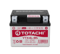 Аккумуляторная батарея TOTACHI CMF 3,5 а/ч YTX4L-BS L AGM
