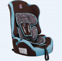 Детское автокресло "SIGER Sputnik ISOFIX" KRES2552 шоколадные буквы, 1-12 лет, 9-36 кг, группа 1/2/3