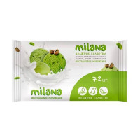 GRASS Салфетки влажные антибактериальные Milana Фисташковое мороженое 72 шт