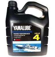 Масло моторное 4-тактное Yamalube 4 SAE 10W-40 API SJ/CF Marine Synthetic Oil (4 л)