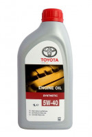 Масло моторное синтетическое TOYOTA SYNTHETIC 5W-40 API SN/CF 1 л ПЛАСТИК