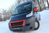 Накладки на передние фары (2 шт) для Fiat Ducato Шасси 2012-2013, глянец (под покраску)