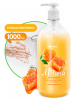 Жидкое крем-мыло "Milana" молоко и мед с дозатором GRASS арт. 126101 1000 мл.
