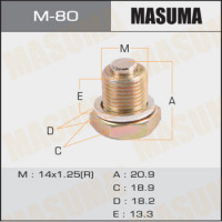 Болт маслосливной A/T С МАГНИТОМ MASUMA (с шайбой) RENAULT 14x1.25(R)