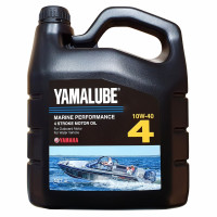 Масло моторное 4-тактное Yamalube 4 SAE 10W-40 API SJ/CF Marine Synthetic Oil (4 л)