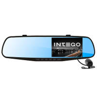 Зеркало с видеорегистратором INTEGO VX-410MR, HD, 2камеры, функция парковки