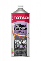 Масло трансмиссионное синтетическое TOTACHI Ultima Syn Gear 75W-85 GL-5 1л