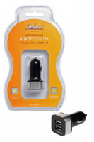 Адаптер автомобильный 2хUSB 2.1А в прикуриватель 12/24В AirLine - ACH-2U-04