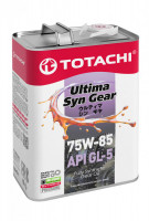 Масло трансмиссионное синтетическое TOTACHI Ultima Syn Gear 75W-85 GL-5 4л