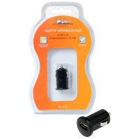 Адаптер автомобильный 1хUSB 2.1А в прикуриватель 12/24В AirLine - ACH-1U-12