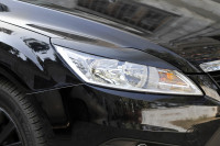 Накладки на передние фары (реснички) компл.-2 шт. для Ford Focus II 2008-2010, глянец (под покраску)
